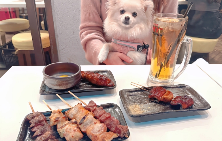 ​「焼き鳥」「やきとん」とゆめちゃん