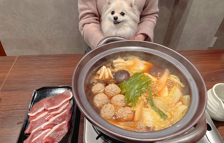 4品目.鴨鍋（調理後）