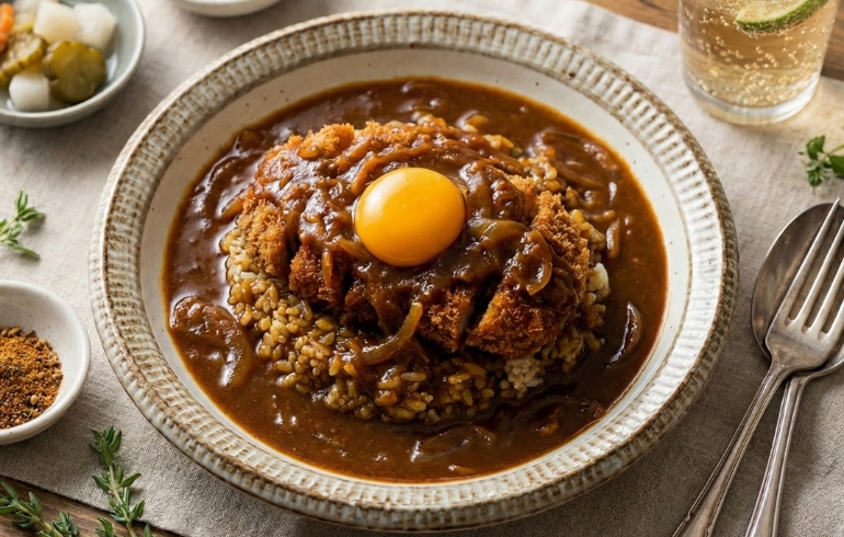 ぶっかけカツカレー
