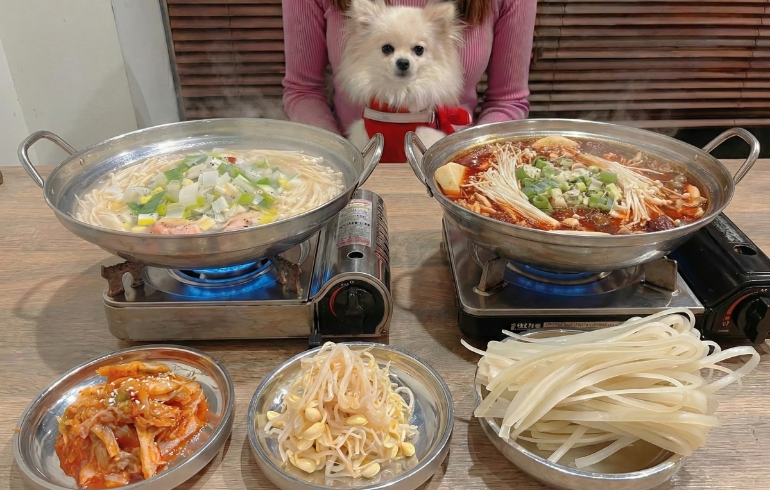 食べ放題プラン「濃厚白湯」と刺激的な「麻辣火鍋」とゆめちゃん