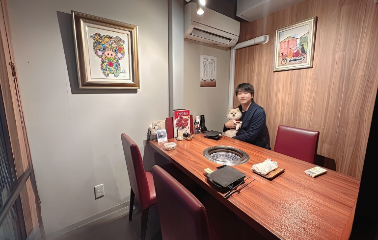 個室とゆめちゃんとゆめちゃんパパ