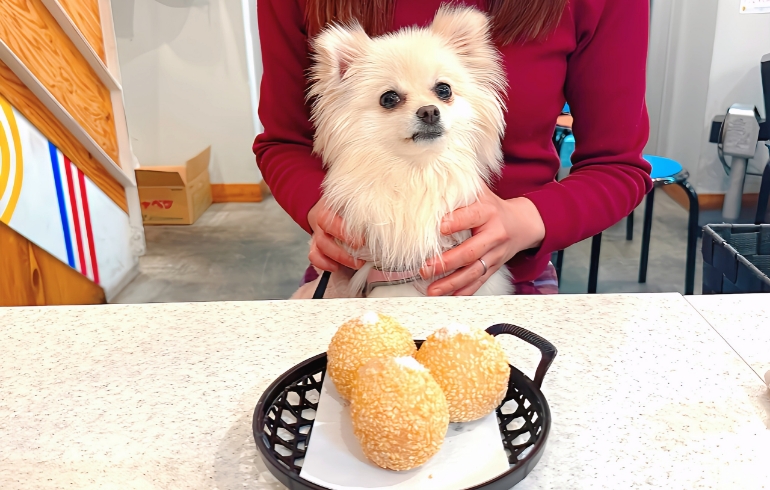 ごま団子1