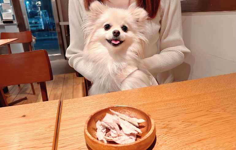 ワンちゃん用ご飯、自慢の天然本鮪（茹で）