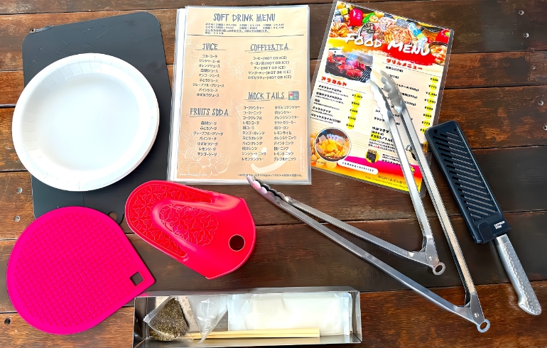 BBQで使う道具は一式完備
