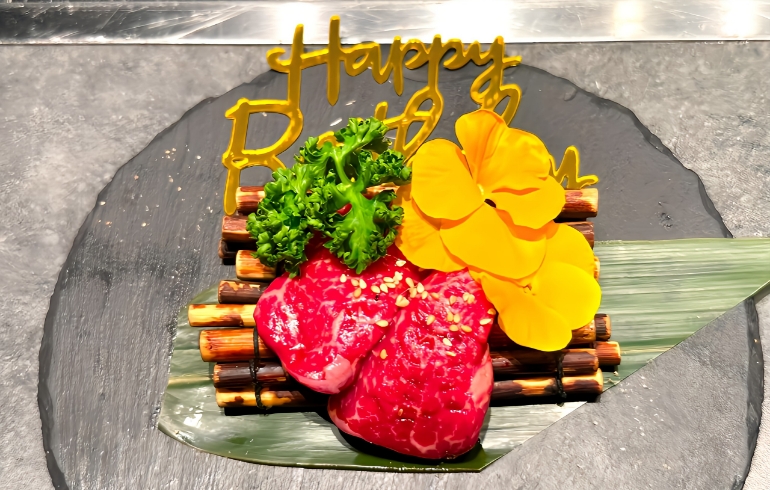 バースデーお肉1
