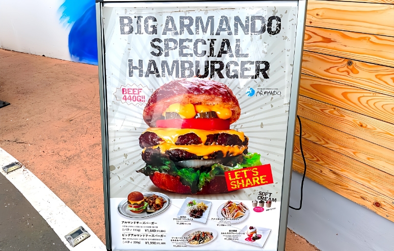 バーガーメニュー（看板）