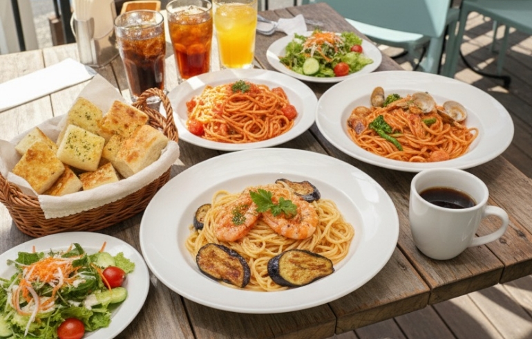ランチセット各種とゆめちゃん