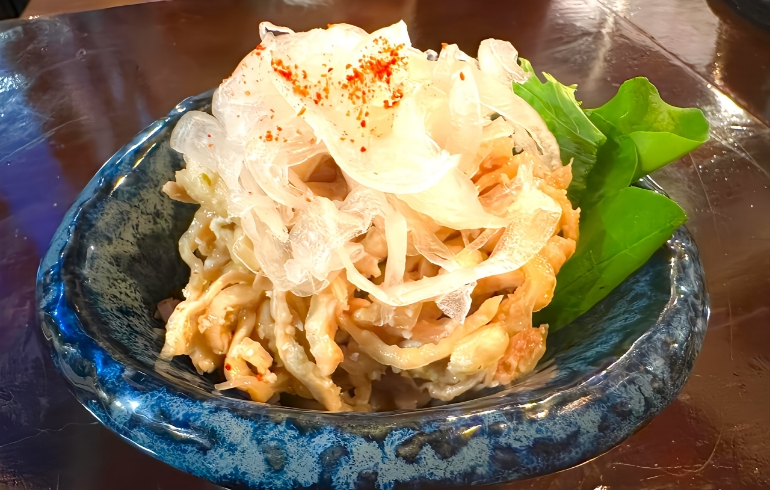 鶏皮ポン酢1