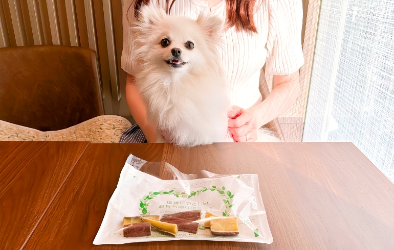 ワンちゃん用の焼きいものサービス