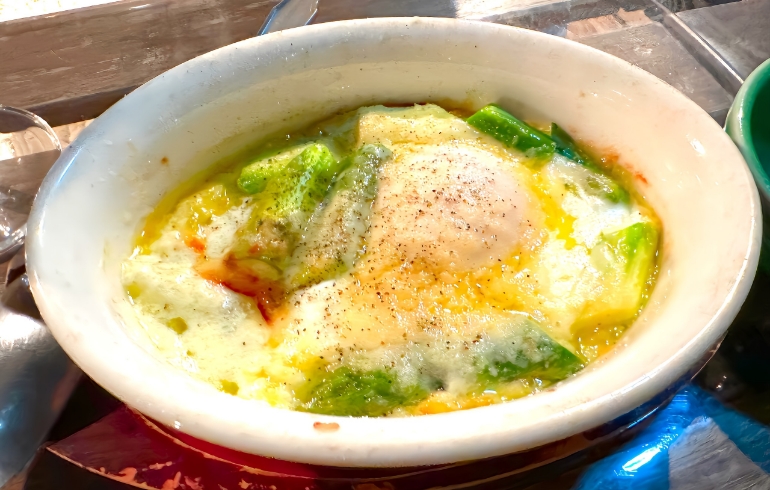 アスパラと卵のオーブン焼き
