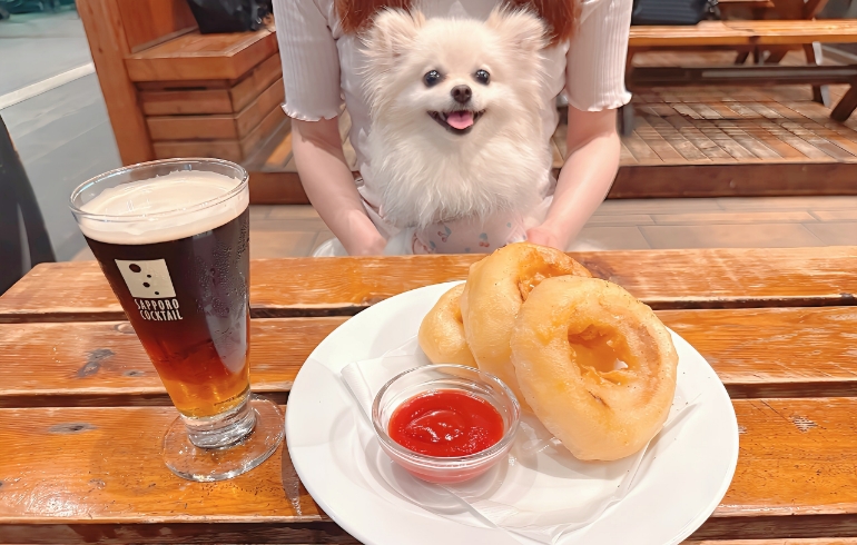 オニオンリングとゆめちゃん