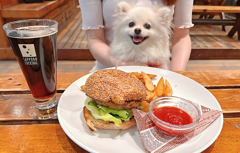 ベジバーガーとゆめちゃん