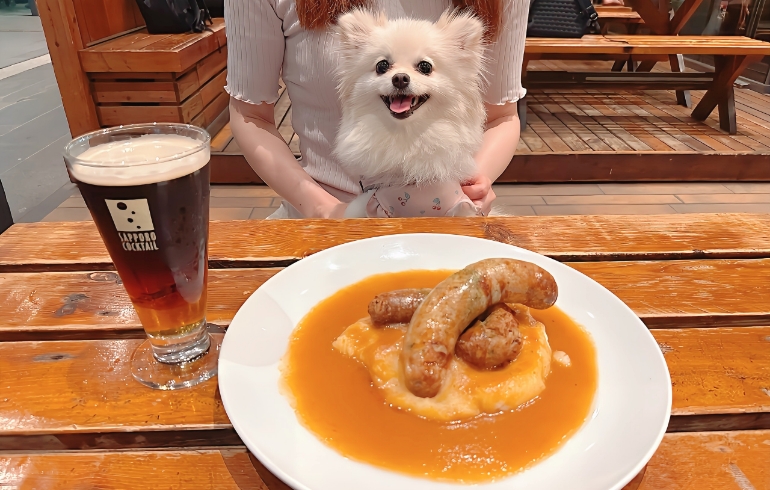特製ソーセージ盛り合わせとゆめちゃん