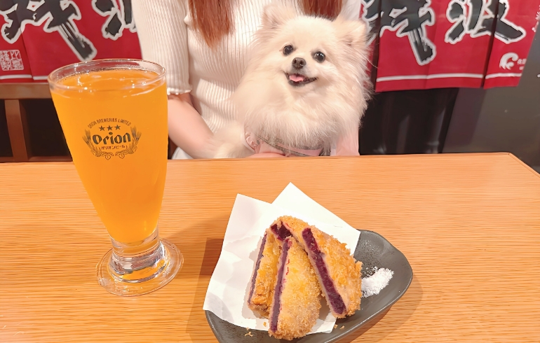 紅芋コロッケとゆめちゃん