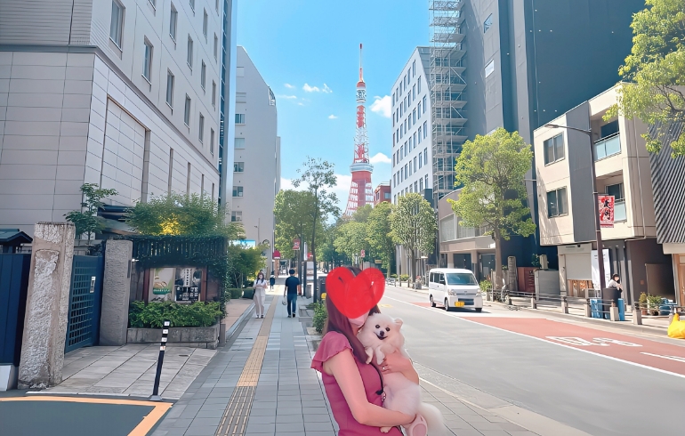 「芝公園」や「東京タワー」とゆめちゃん