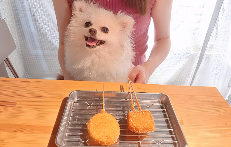 串かつ２本とゆめちゃん