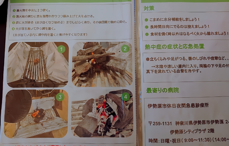 火おこし説明書