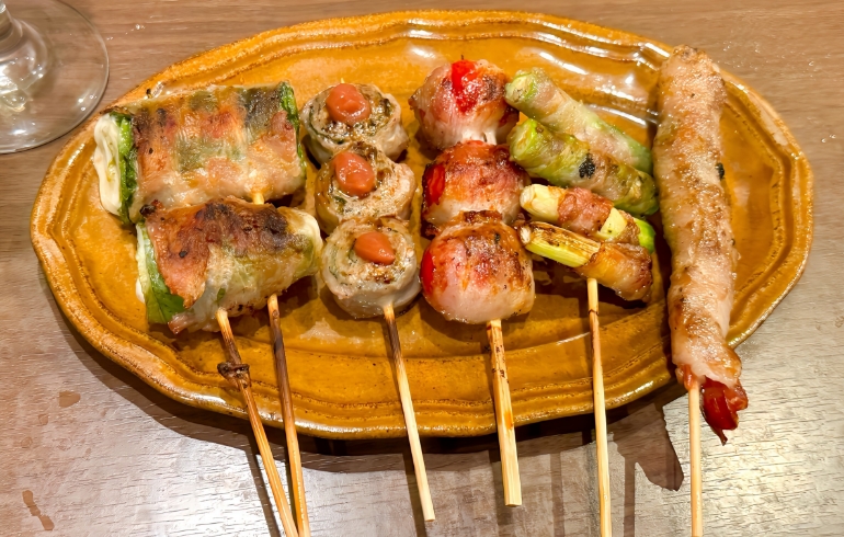 野菜豚巻き串