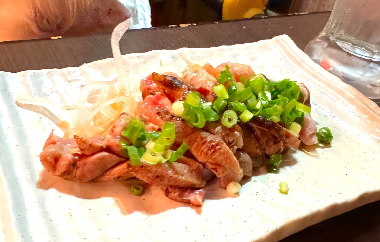 地鶏のタタキ