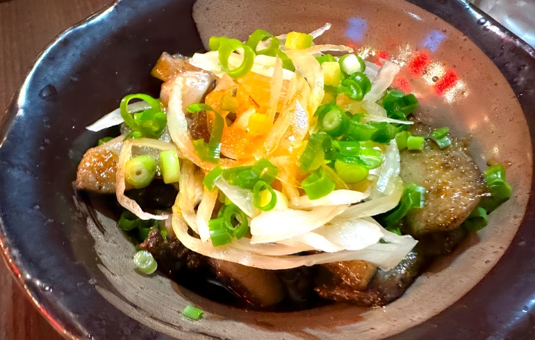 地鶏鶏皮ポン酢