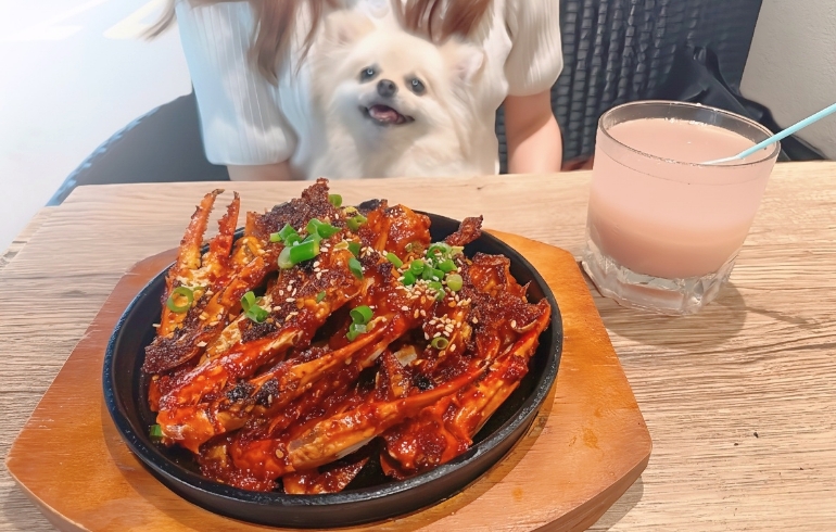 切り蟹 焼きヤンニョムケジャンとゆめちゃん
