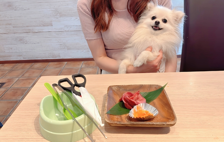 ワンちゃん用牛タンとゆめちゃん