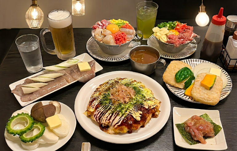 大鵬のお好み焼き