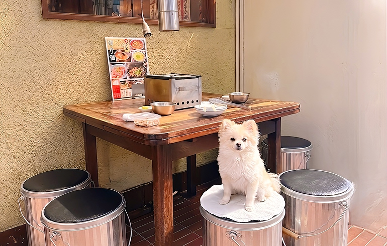 焼肉ここから渋谷道玄坂店のテラス席