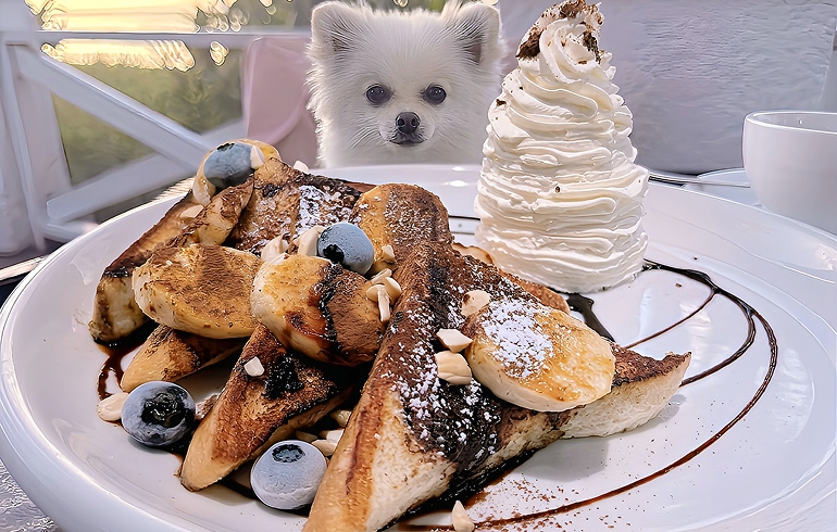 特製フレンチトースト ナッツ&チョコバナナ