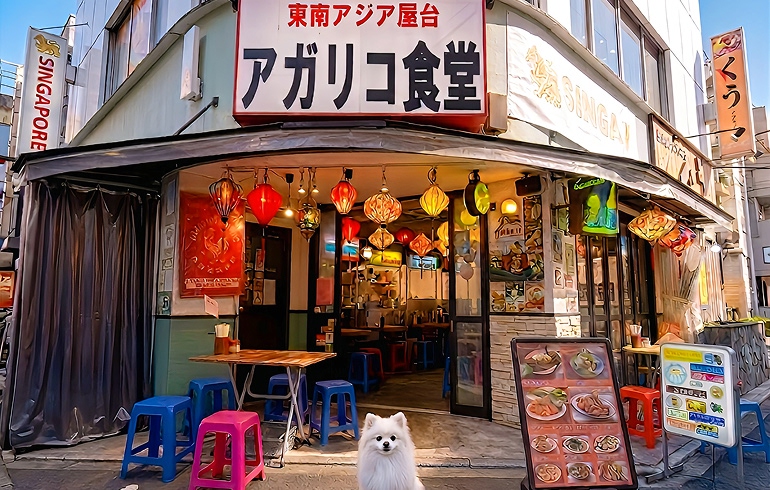 アガリコ食堂の外観