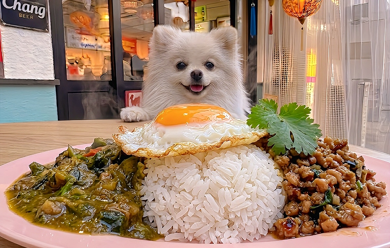 盛り合わせプレート ガパオ&ルンダン