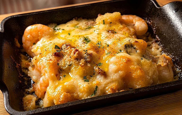 Frutti di Mare 横浜 サーモンと海の幸のクリームチーズグラタン