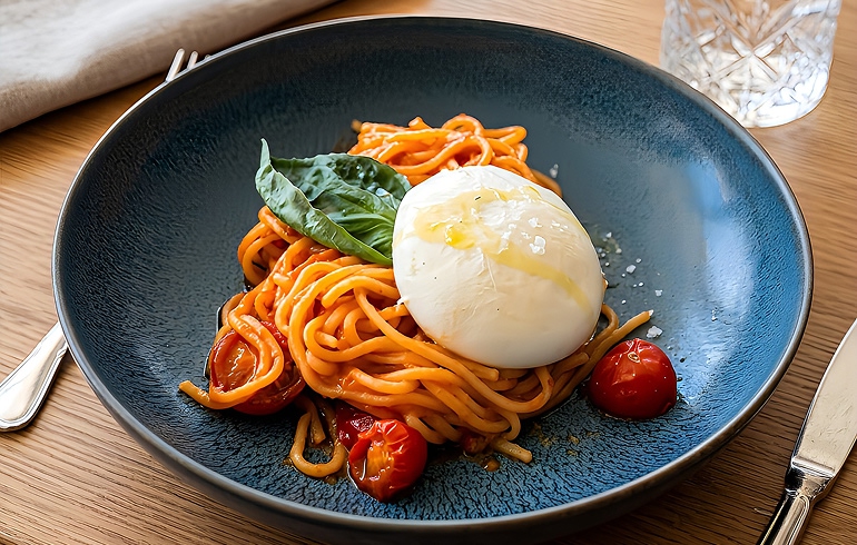 Frutti di Mare 横浜 トマトソースのスパゲッティ