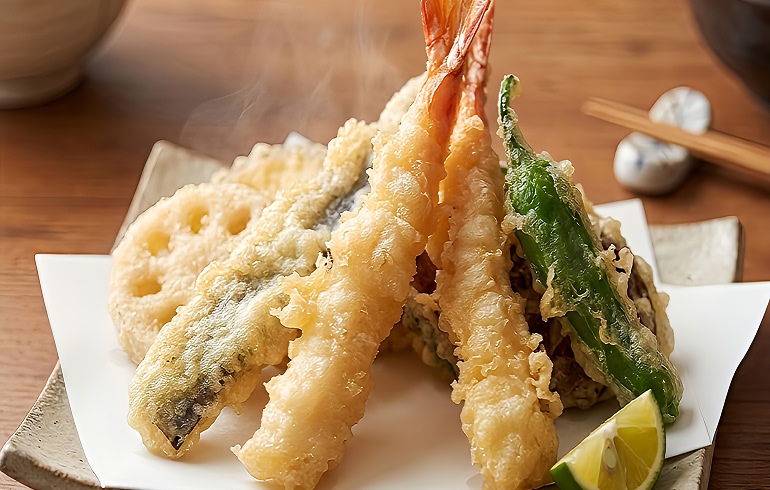 じねんじょ庵 市が尾店 天ぷらの盛り合わせ