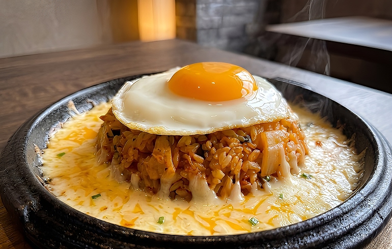 チーズキムチチャーハン