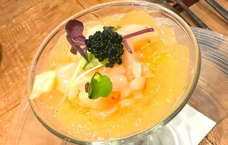 新玉ねぎのブランマンジェ