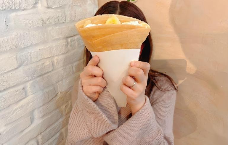 クレープ大きさ比べ クレープ大きさ比べ