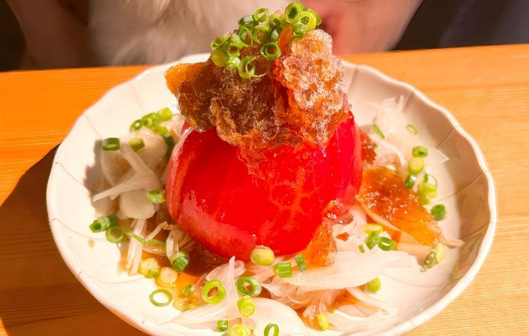 丸ごとトマトのしゃりしゃりポン酢