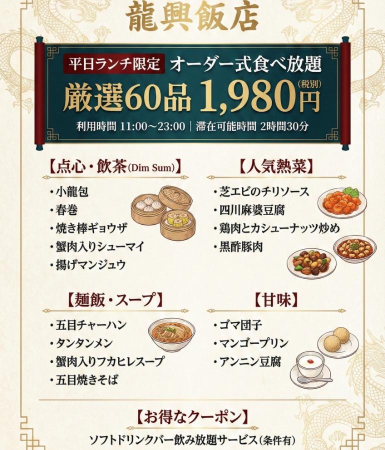 メニュー、ランチ2
