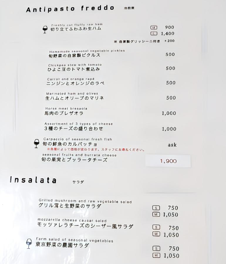 メニュー、料理3 メニュー、料理3