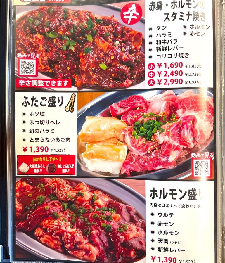 メニュー、料理9 メニュー、料理9