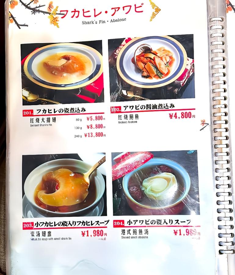 メニュー、料理8
