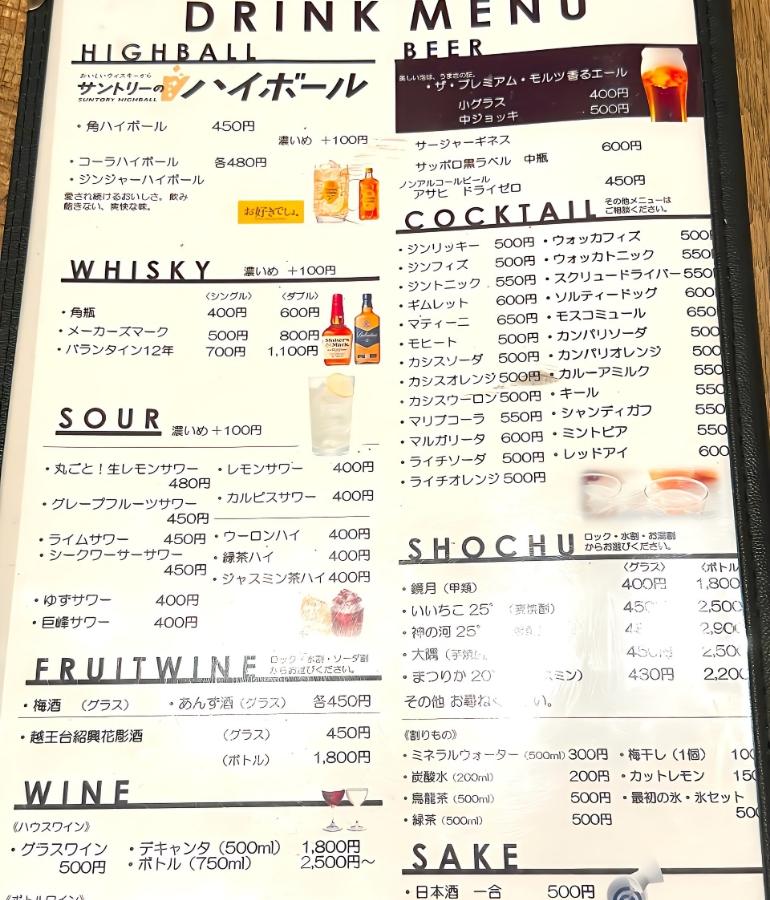 メニュー5 メニュー5