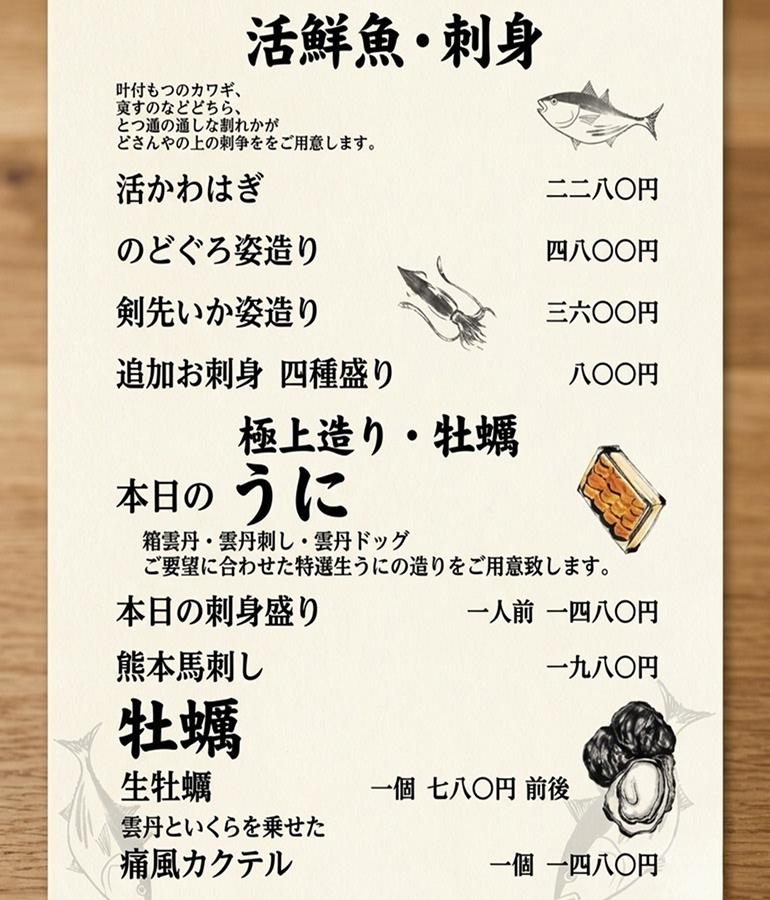 メニュー4 メニュー4